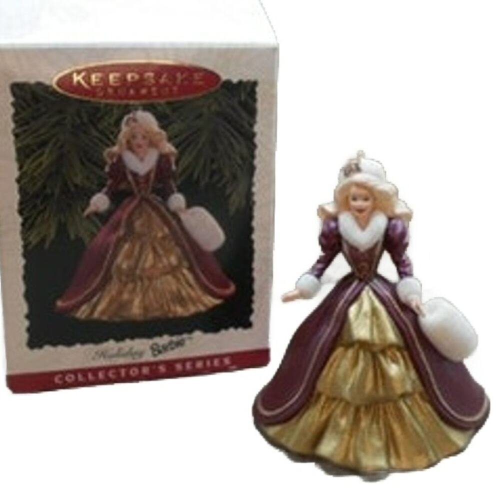 Hallmark Keepsake Ornament 1996 Holiday Barbie No. 4 Special Edition Doll